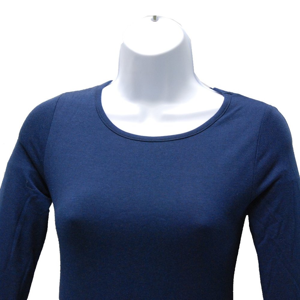 MARINE LAYER Lexi Longsleeve Midi Dress in Blue - Picture 2 of 7